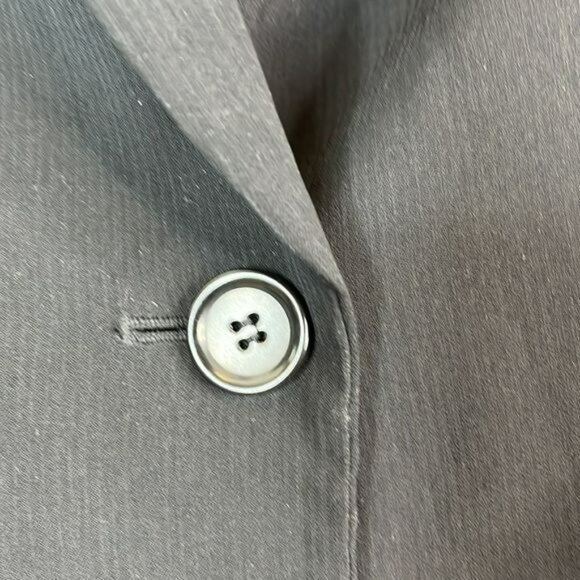 Emma James Womens Black One Button Blazer Suit Jacket SIZE 9 - Picture 6 of 9